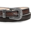 image:imageCuadra Brown belt in genuine python leather for womenBrown