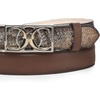 image:imageCuadra Honey belt in genuine python leather for womenHoney