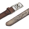 image:imageCuadra Honey belt in genuine python leather for womenHoney