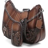 image:imageCuadra Luxury Crossbody Handbag in Genuine Python Leather in Honey with Chain Strap for WomenHoney
