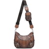 image:imageCuadra Luxury Crossbody Handbag in Genuine Python Leather in Honey with Chain Strap for WomenHoney