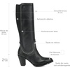 image:imageCuadra Tall Boot for Women in Genuine Bovine Leather BlackBlack