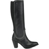 image:imageCuadra Tall Boot for Women in Genuine Bovine Leather BlackBlack
