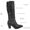 image:imageCuadra Tall Boot for Women in Genuine Bovine Leather BlackBlack