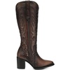 image:imageCuadra Tall Boot for Women in Genuine Bovine Leather BrownBrown