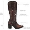 image:imageCuadra Tall Boot for Women in Genuine Bovine Leather BrownBrown