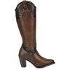 image:imageCuadra Tall Boot for Women in Genuine Bovine Leather HoneyHoney