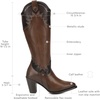 image:imageCuadra Tall Boot for Women in Genuine Bovine Leather HoneyHoney