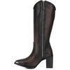 image:imageCuadra Tall Boot for Women in Genuine Bovine Leather WesternChocolate
