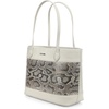 image:imageCuadra Tote bag in genuine python leather for women WhiteWhite
