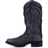 image:imageCuadra Womens Black Leather Rodeo Boot With FringesBlack