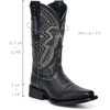 image:imageCuadra Womens Black Leather Rodeo Style BootBlack