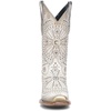 image:imageCuadra Womens White Leather Rodeo Boot with EmbroideryWhite