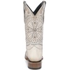 image:imageCuadra Womens White Leather Rodeo Boot with EmbroideryWhite