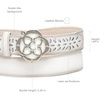 image:imageCuadra Womens casual belt in genuine leather WhiteWhite