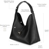 image:imageCuadra shoulder bag in genuine python leather for womenBlack