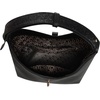 image:imageCuadra shoulder bag in genuine python leather for womenBlack