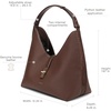 image:imageCuadra shoulder bag in genuine python leather for womenBrown