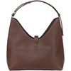 image:imageCuadra shoulder bag in genuine python leather for womenBrown