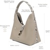 image:imageCuadra shoulder bag in genuine python leather for womenGray