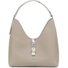 image:imageCuadra shoulder bag in genuine python leather for womenGray