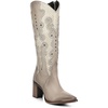 image:imageCuadra Tall Boot for Women in Genuine Bovine Leather BeigeBeige