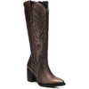 image:imageCuadra Tall Boot for Women in Genuine Bovine Leather BrownBrown