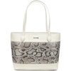 image:imageCuadra Tote bag in genuine python leather for women WhiteWhite