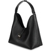 image:imageCuadra shoulder bag in genuine python leather for womenBlack