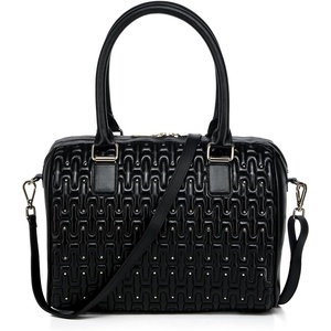 image:imageCuadra Elegant Handbag in Genuine Lamb Leather Black with Crystal Accents for WomenBlack