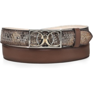 image:imageCuadra Honey belt in genuine python leather for womenHoney