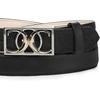 image:imageCuadra Black Belt in genuine stingray leather for women