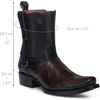 image:imageCuadra Mens Black Leather Urban Boots with Metal BuckleBlack