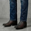 image:imageCuadra Urban boot in genuine python leather for menChocolate