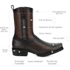 image:imageCuadra Urban boot in genuine python leather for menChocolate