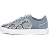 image:imageFRANCO CUADRA Womens Python Leather Sneakers Blue and GreyBlue