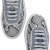 image:imageFRANCO CUADRA Womens Python Leather Sneakers Blue and GreyBlue