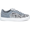 image:imageFRANCO CUADRA Womens Python Leather Sneakers Blue and GreyBlue