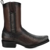 image:imageCuadra Urban boot in genuine python leather for menChocolate