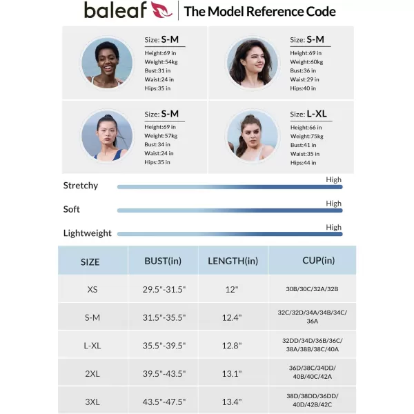 BALEAF Freeleaf Womens Sports Bra Longline Molded Cup Yoga Bra Thin Strap Low Impact Spaghetti Workout Crop Tank TopsGibraltar Sea