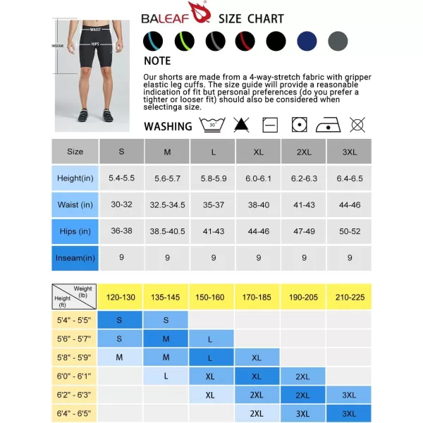 BALEAF Mens Padded Bike Shorts Cycling Tights Road Bicycle MTB Accessories Pockets UPF 50ClassicblackGrey