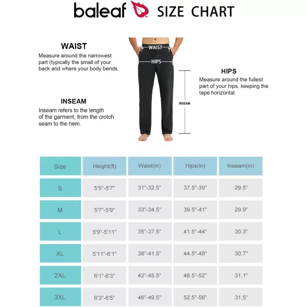 BALEAF Mens Sweatpants Casual Lounge Cotton Pajama Yoga Pants Open Bottom Straight Leg Male Sweat Pants with PocketsBcharcoalzipper Pocket