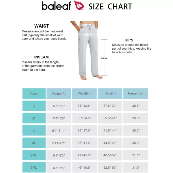 BALEAF Mens Sweatpants Casual Lounge Cotton Pajama Yoga Pants Open Bottom Straight Leg Male Sweat Pants with PocketsBlight Grayzipper Pocket