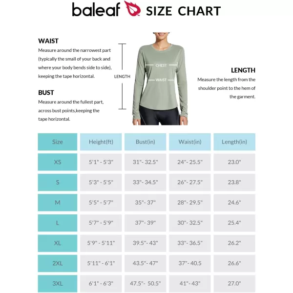 BALEAF Sun Shirt Women Long Sleeve UV Protection Shirts SPF Tops UPF 50 PocketGreen