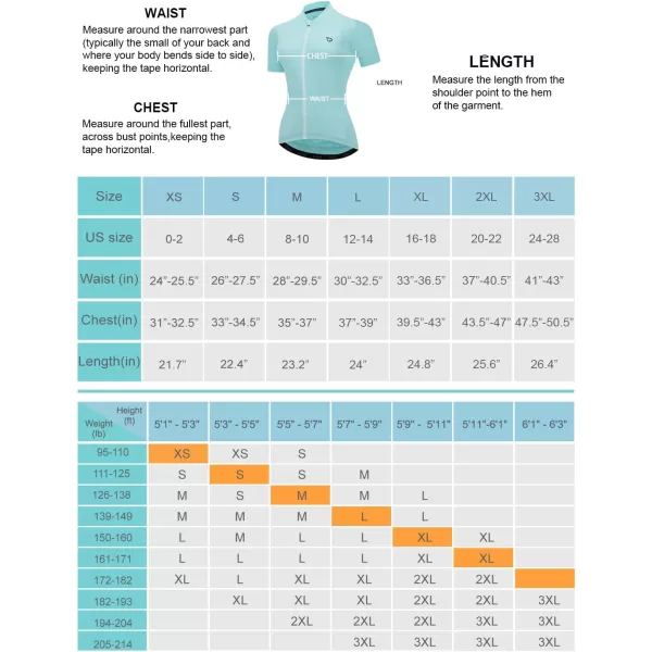 BALEAF Womens Cycling Jersey Short Sleeve Road Bike Shirt Bicycle Biking Tops 4 Rear Pockets UPF5002light Blue