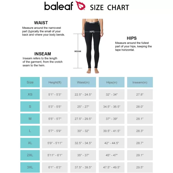 BALEAF Womens Fleece Lined Leggings Thermal Warm Winter Tights High Waisted Yoga Pants Cold Weather with PocketsPurple