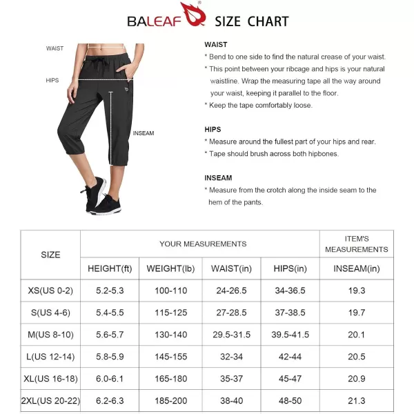 BALEAF Womens Lightweight Capri Jogger Hiking Shorts Running Capri Pants Quick Dry UPF 50 Zipper PocketsGrey