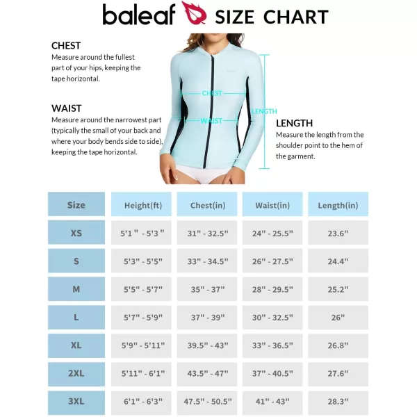 BALEAF Womens Zipper Rash Guard Swim Shirts UPF50 Sun Protection Zip Front Swim Jacket Long Sleeve Swimsuits TopGreenBlack