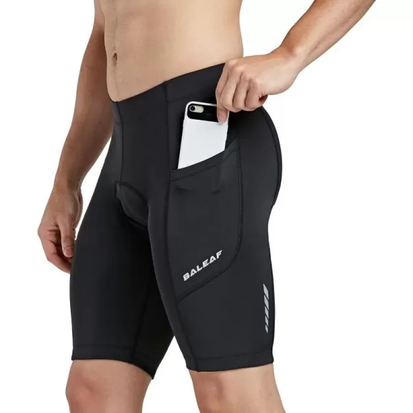 BALEAF Mens Padded Bike Shorts Cycling Tights Road Bicycle MTB Accessories Pockets UPF 50Classicblack