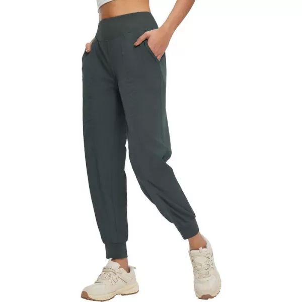 BALEAF Womens Hiking Joggers Pants Lightweight Quick Dry with Zip Pockets Outdoor Athletic Workout Running CasualGray